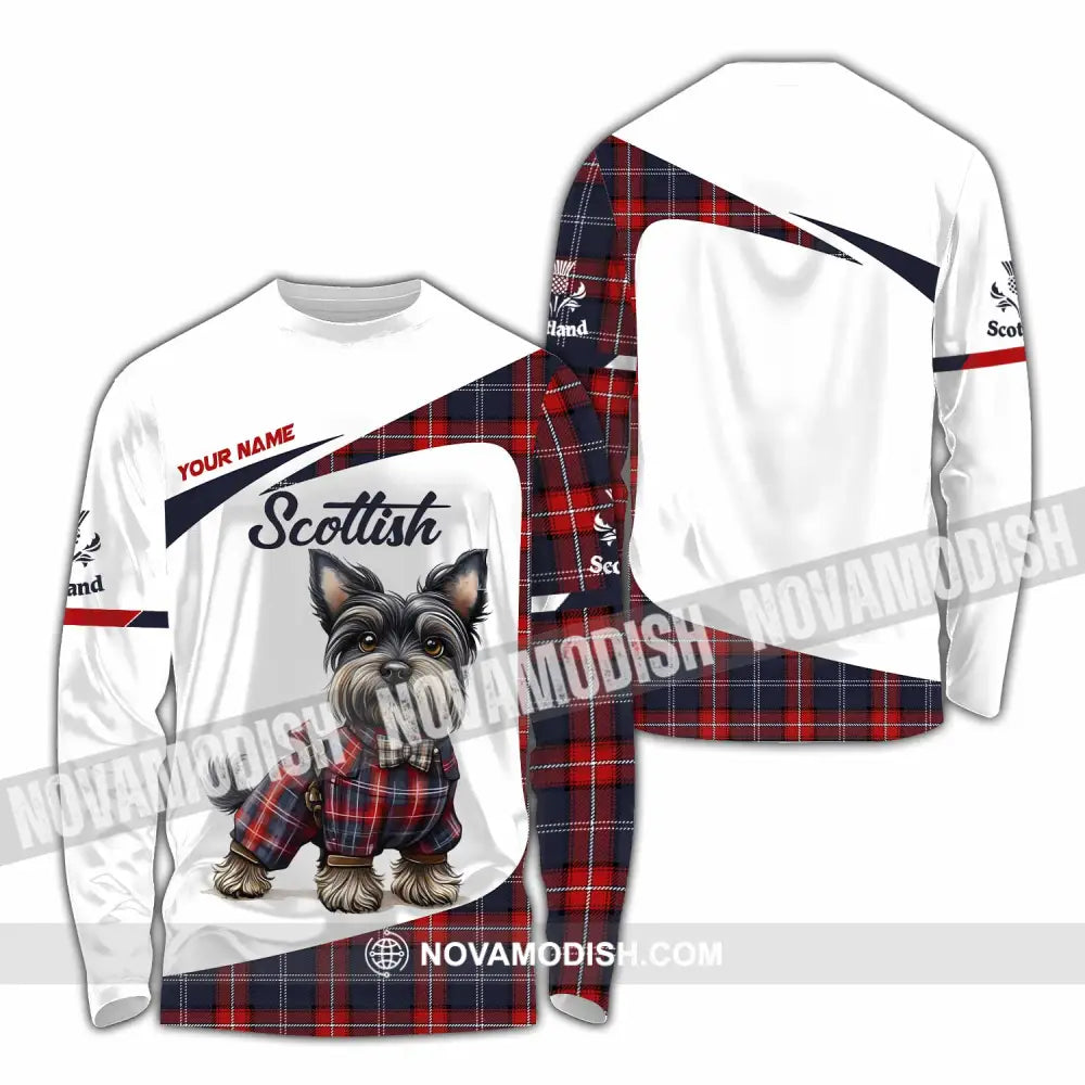 Unisex Shirt - Custom Scotland Pet Lover Shirt Long Sleeve Shirt / S T-shirt
