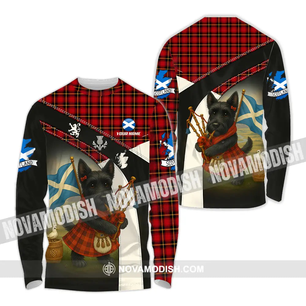 Unisex Shirt - Custom Scotland Pet Lover Shirt Long Sleeve Shirt / S T-shirt