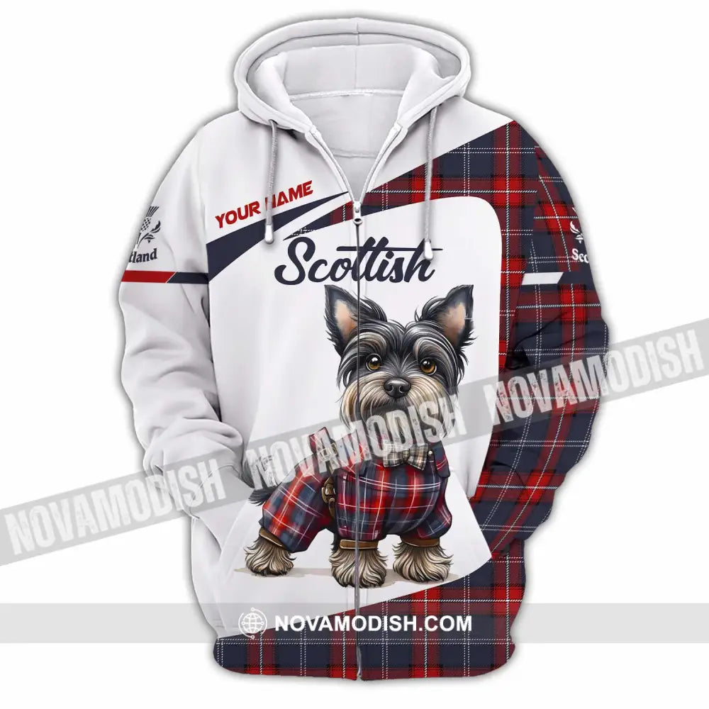 Unisex Shirt - Custom Scotland Pet Lover Shirt Zipper Hoodie / S T-shirt