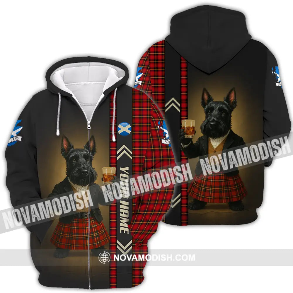 Unisex Shirt - Custom Scotland Pet Lover Shirt Zipper Hoodie / S T-shirt