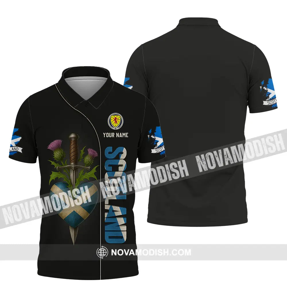 Unisex Shirt - Custom Scotland Shirt Polo Shirt / S T-shirt