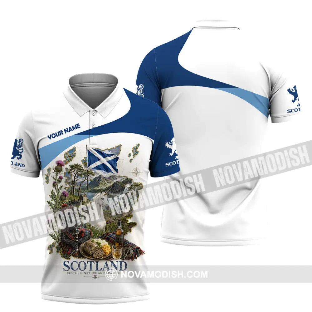 Unisex Shirt - Custom Scotland Shirt - Polo Shirt / S - T-shirt