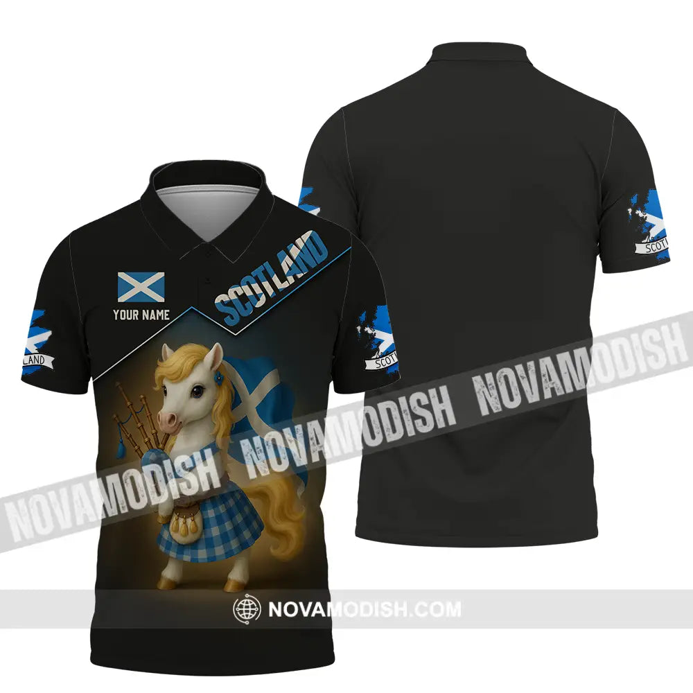 Unisex Shirt - Custom Scotland Shirt Polo Shirt / S T-shirt