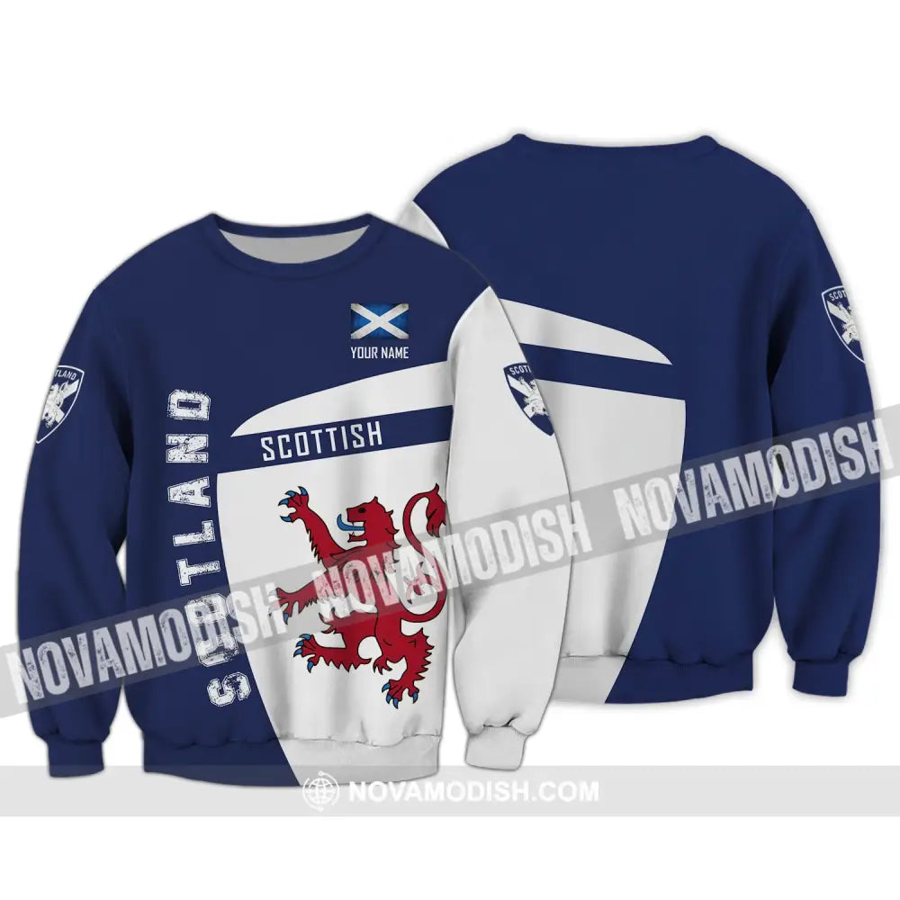 Unisex Shirt Custom Scotland Scottish T-Shirt Clothing Long Sleeve / S