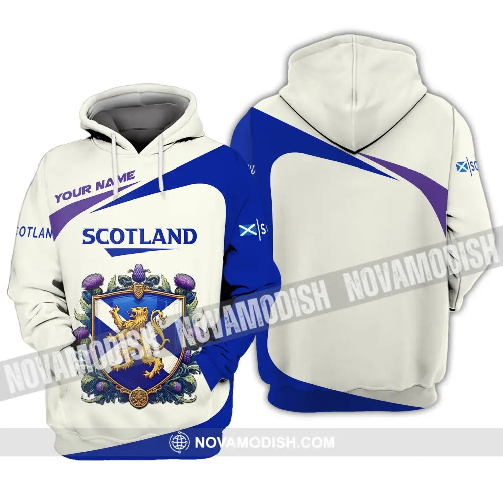 Unisex Shirt Custom Scotland Scottish T-Shirt Lover Hoodie / S