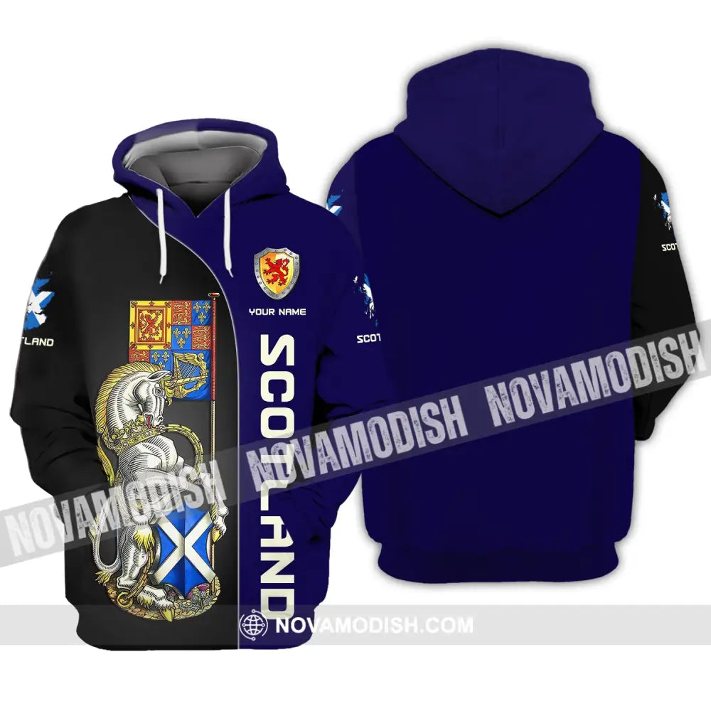 Unisex Shirt Custom Scotland Wild T-Shirt Clothing Hoodie / S