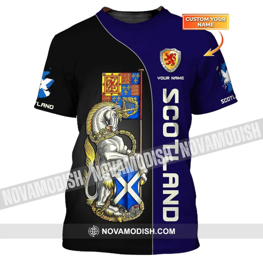 Unisex Shirt Custom Scotland Wild T-Shirt Clothing / S