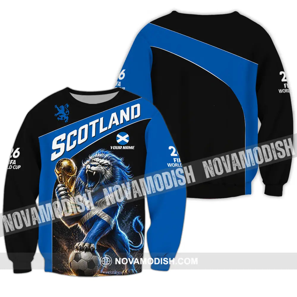 Unisex Shirt - Custom Scotland World Cup 2026 3D Shirt - Long Sleeve / S - T-shirt