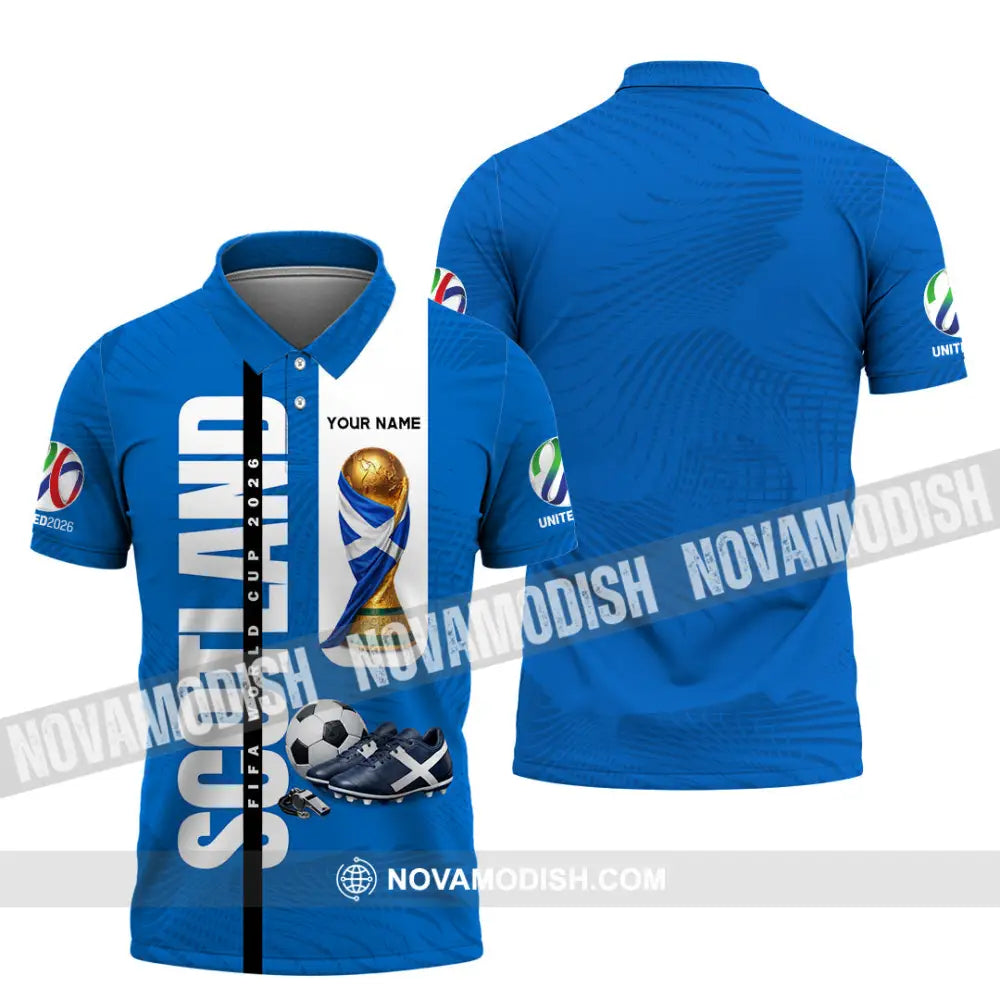 Unisex Shirt - Custom Scotland World Cup 2026 3D Shirt - Polo Shirt / S - T-shirt