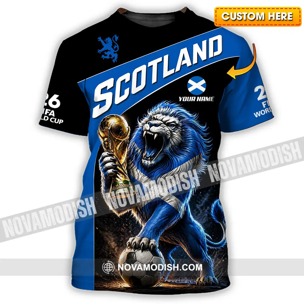 Unisex Shirt - Custom Scotland World Cup 2026 3D Shirt - T-shirt