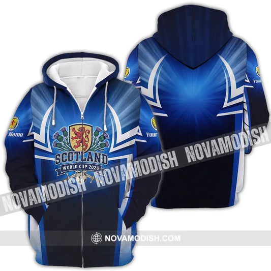Unisex Shirt - Custom Scotland World Cup 2026 3D Shirt - Zipper Hoodie / S - T-shirt