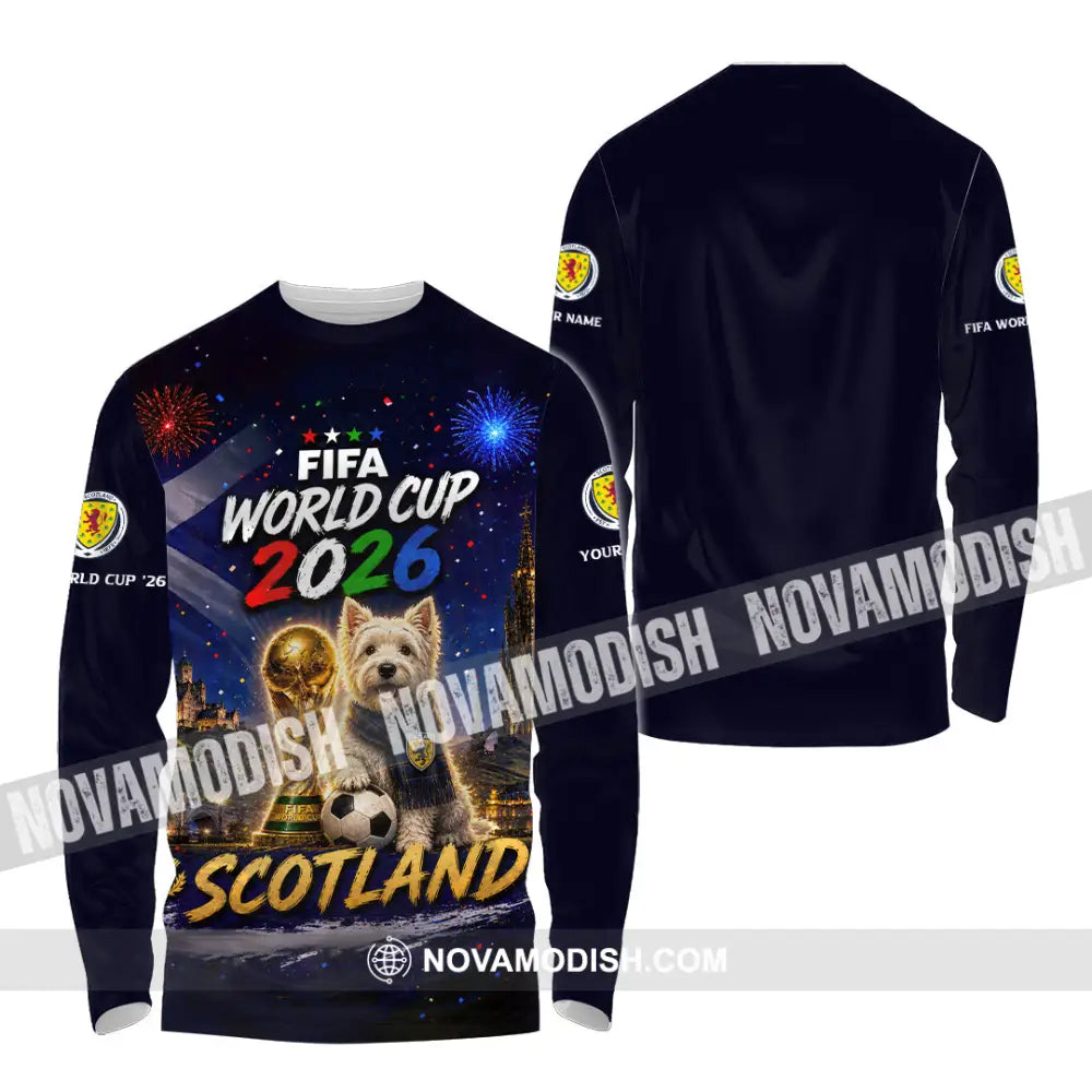 Unisex Shirt - Custom Scotland World Cup 2026 Shirt - Long Sleeve Shirt / S - T-shirt