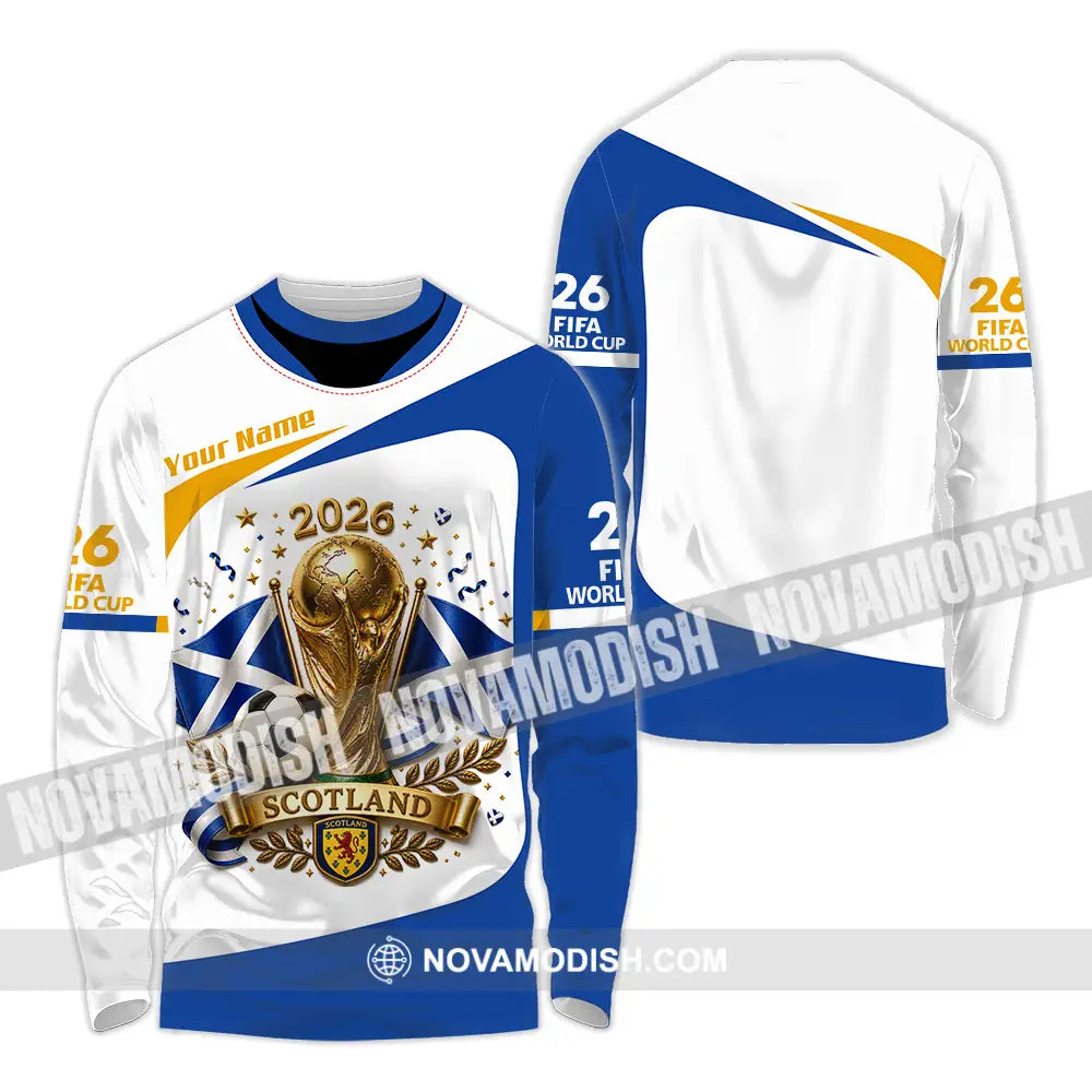 Unisex Shirt - Custom Scotland World Cup 2026 Shirt - Long Sleeve Shirt / S - T-shirt