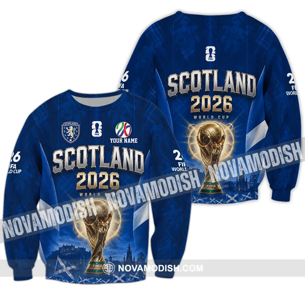 Unisex Shirt - Custom Scotland World Cup 2026 Shirt - Long Sleeve / S - T-shirt