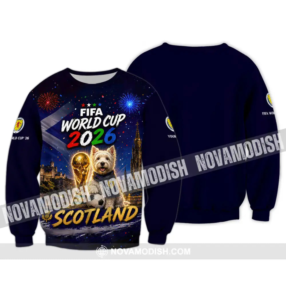 Unisex Shirt - Custom Scotland World Cup 2026 Shirt - Long Sleeve / S - T-shirt