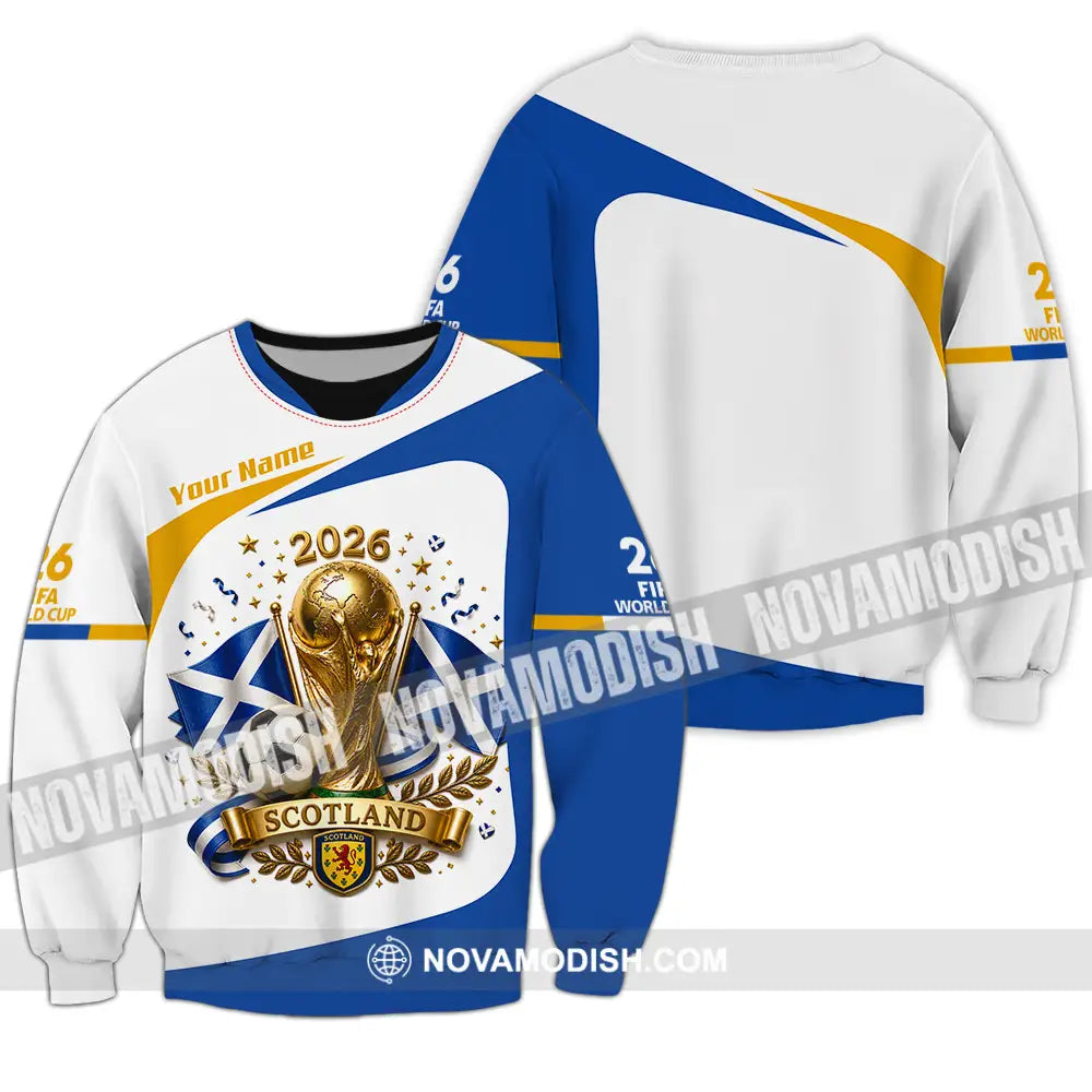 Unisex Shirt - Custom Scotland World Cup 2026 Shirt - Long Sleeve / S - T-shirt
