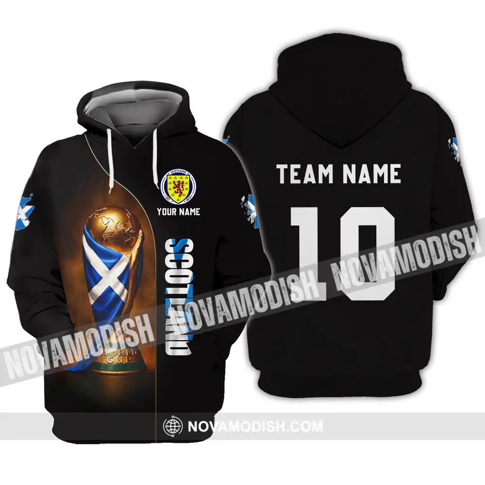 Unisex Shirt - Custom Scotland World Cup 3D Shirt Hoodie / S T-shirt