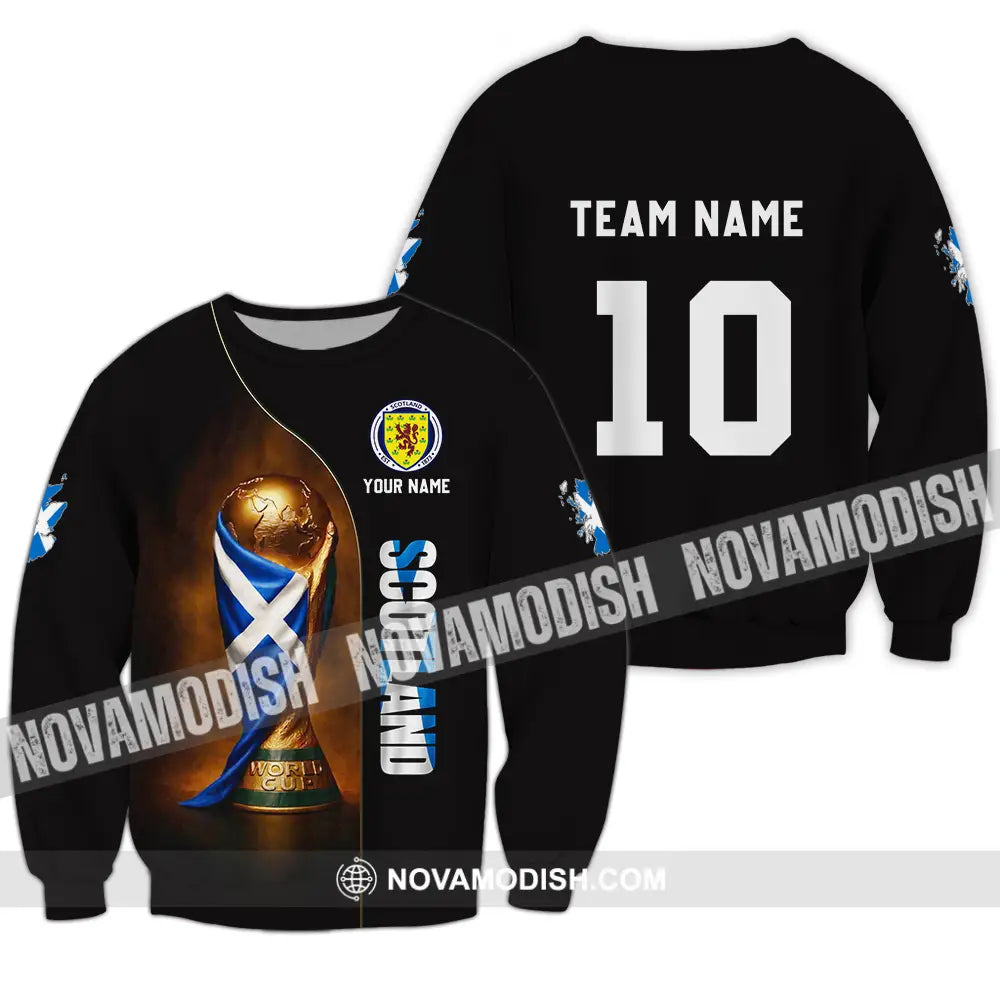 Unisex Shirt - Custom Scotland World Cup 3D Shirt Long Sleeve / S T-shirt