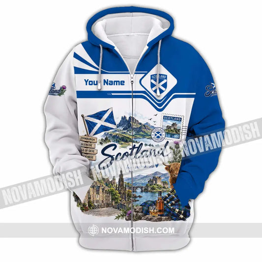 Unisex Shirt - Custom Scotland Shirt - Zipper Hoodie / S - T-shirt