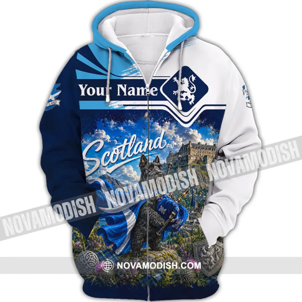 Unisex Shirt - Custom Scotland Shirt - Zipper Hoodie / S - T-shirt