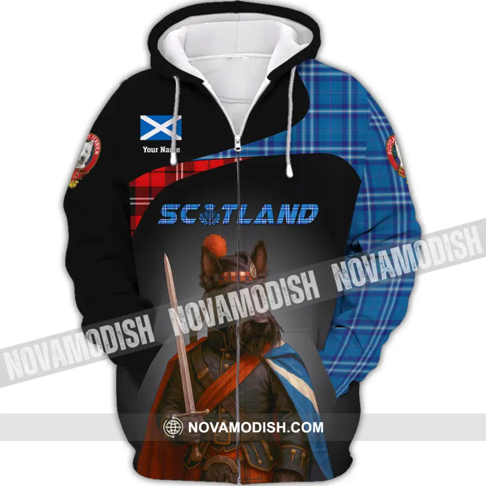 Unisex Shirt - Custom Scotland Shirt Zipper Hoodie / S T-shirt
