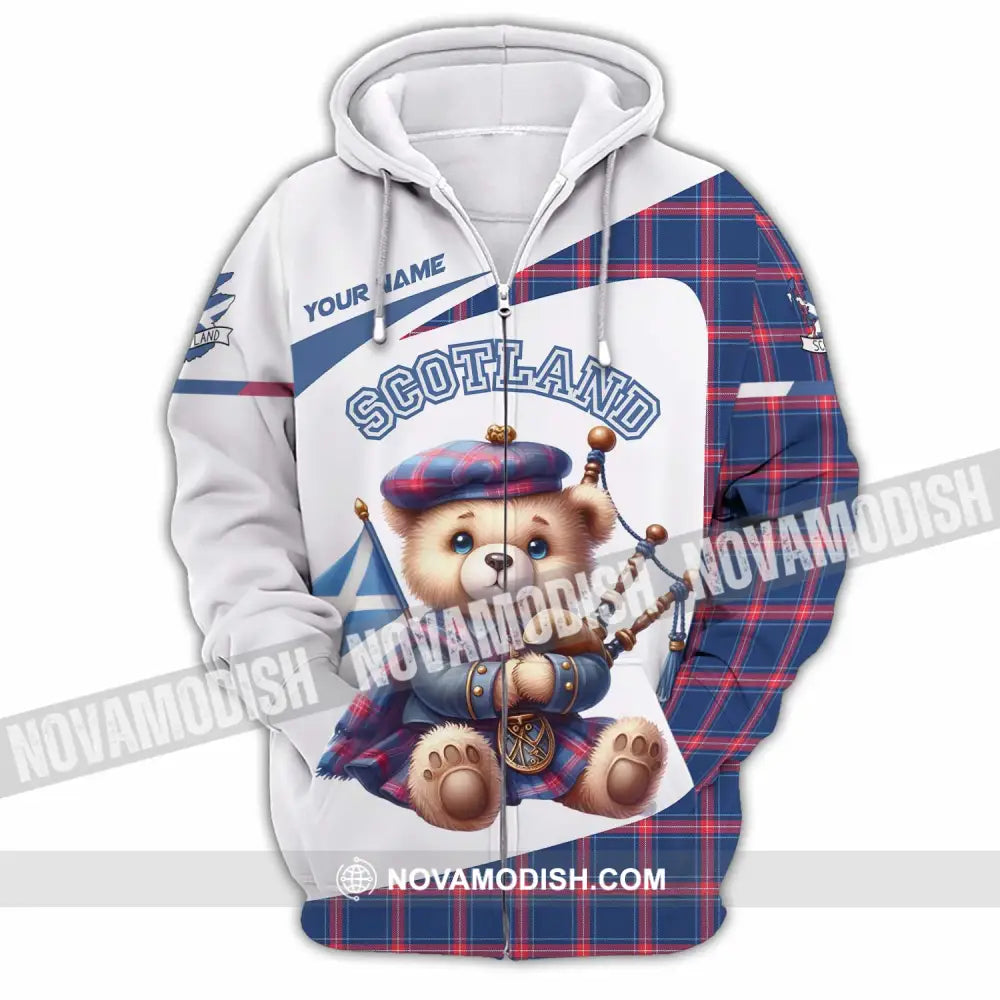 Unisex Shirt - Custom Scotland Shirt Zipper Hoodie / S T-shirt