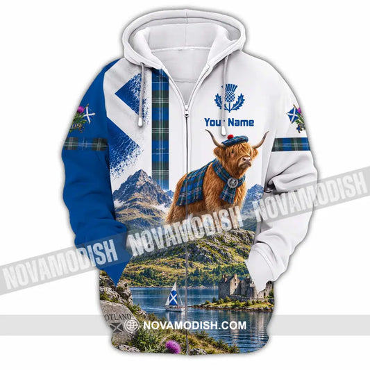 Unisex Shirt - Custom Scotland Shirt - Zipper Hoodie / S - T-shirt