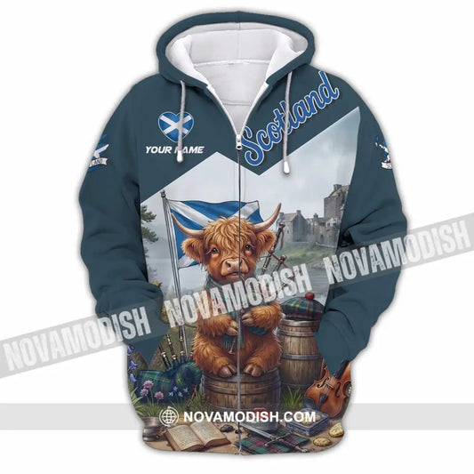 Unisex Shirt - Custom Scotland Shirt - Zipper Hoodie / S - T-shirt