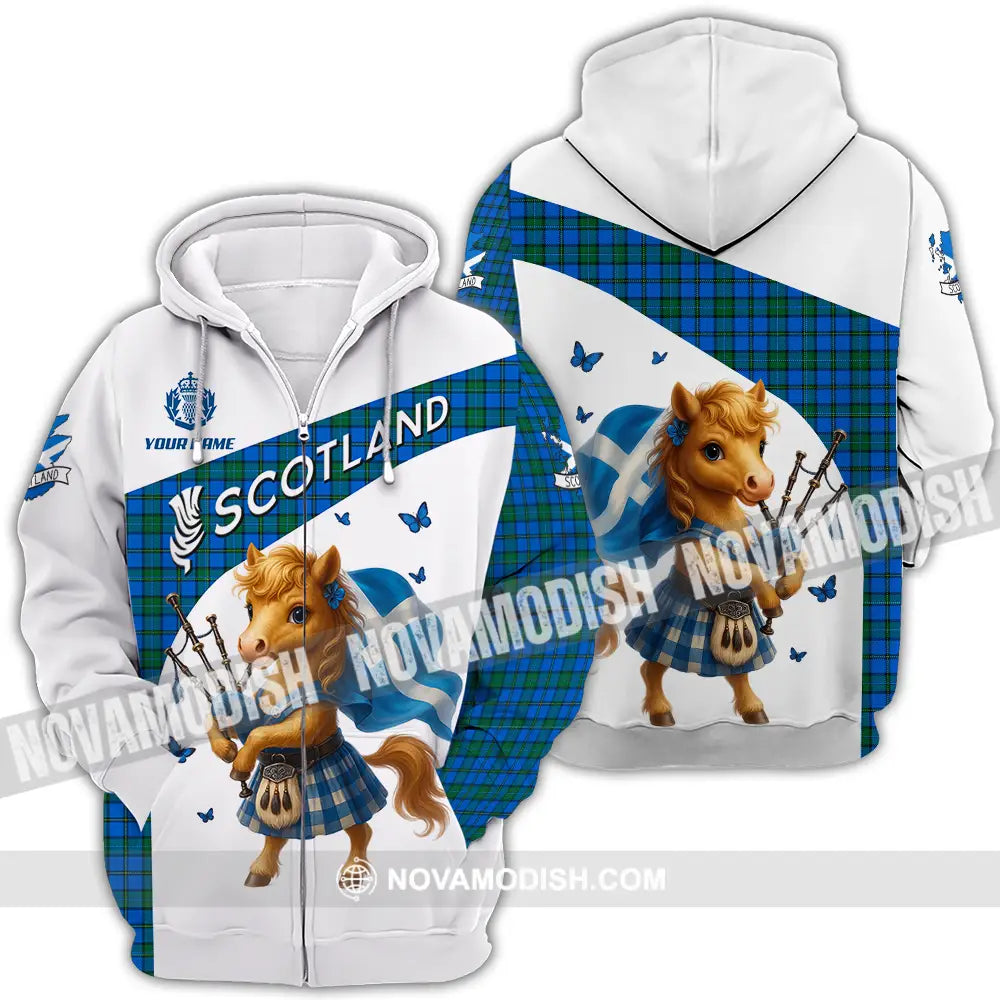 Unisex Shirt - Custom Scotland Shirt Zipper Hoodie / S T-shirt