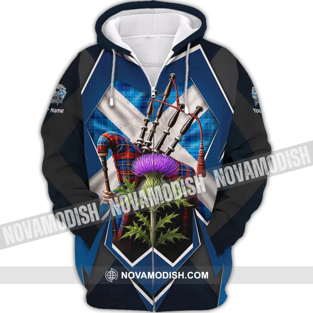 Unisex Shirt - Custom Scotland Shirt - Zipper Hoodie / S - T-shirt