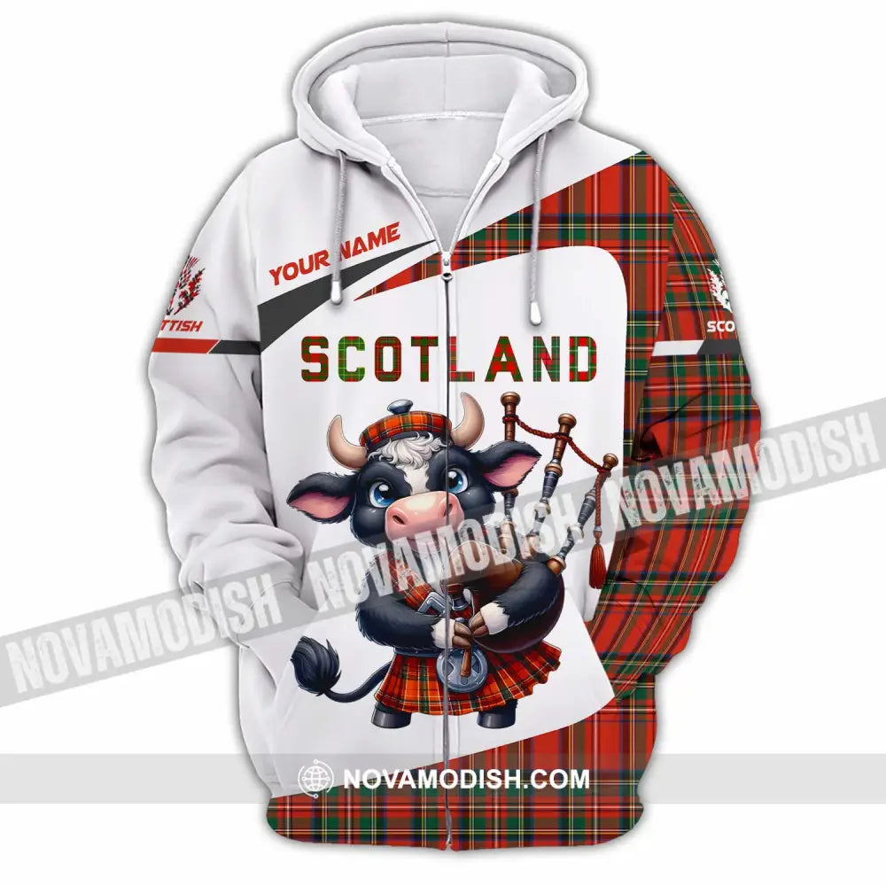 Unisex Shirt - Custom Scotland Shirt Zipper Hoodie / S T-shirt