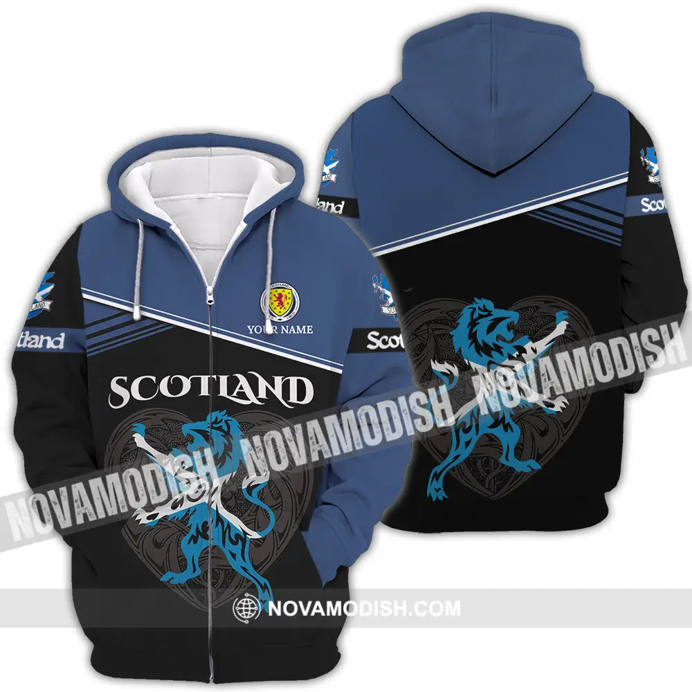 Unisex Shirt - Custom Scotland Shirt Zipper Hoodie / S T-shirt