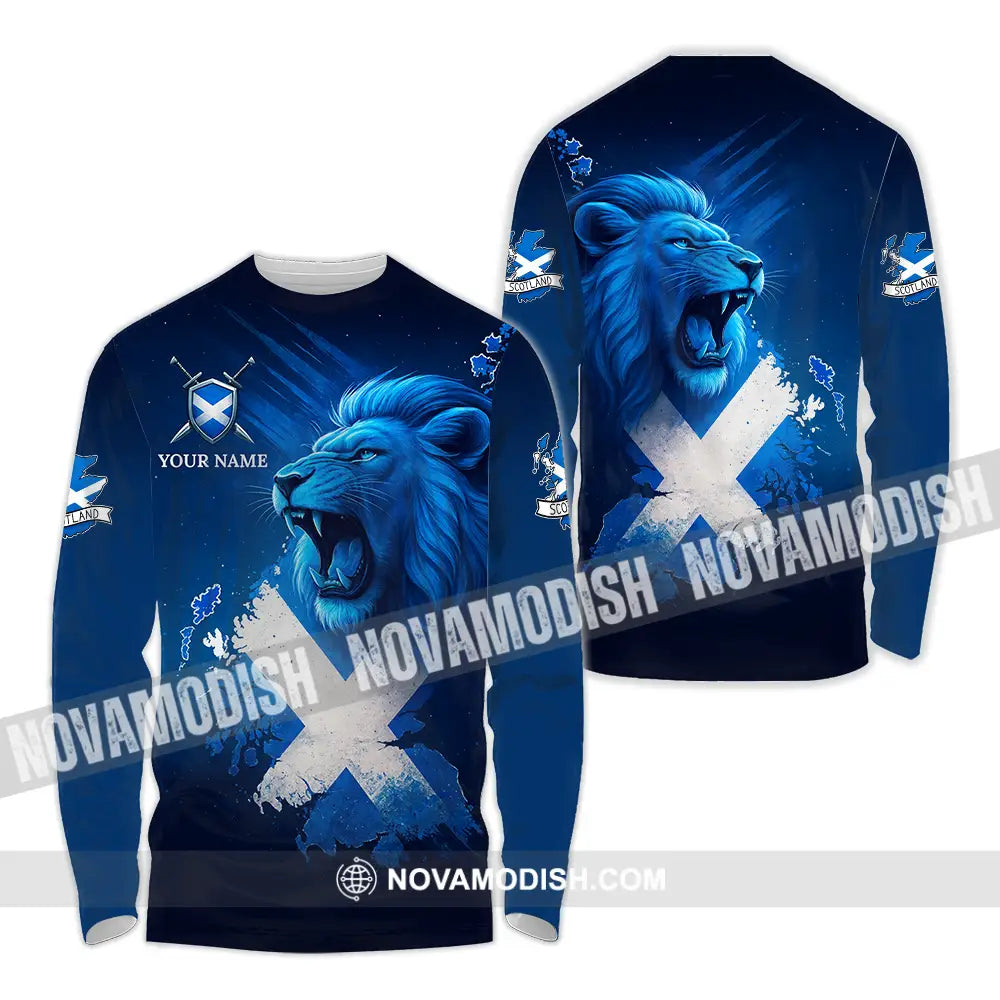 Unisex Shirt - Custom Scottish 3D Shirt Long Sleeve Shirt / S T-shirt