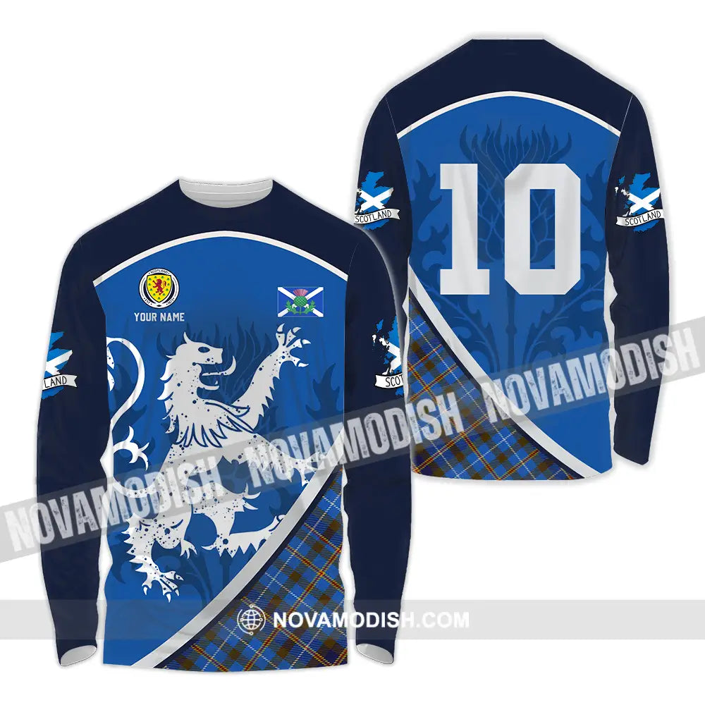 Unisex Shirt - Custom Scottish 3D Shirt Long Sleeve Shirt / S T-shirt