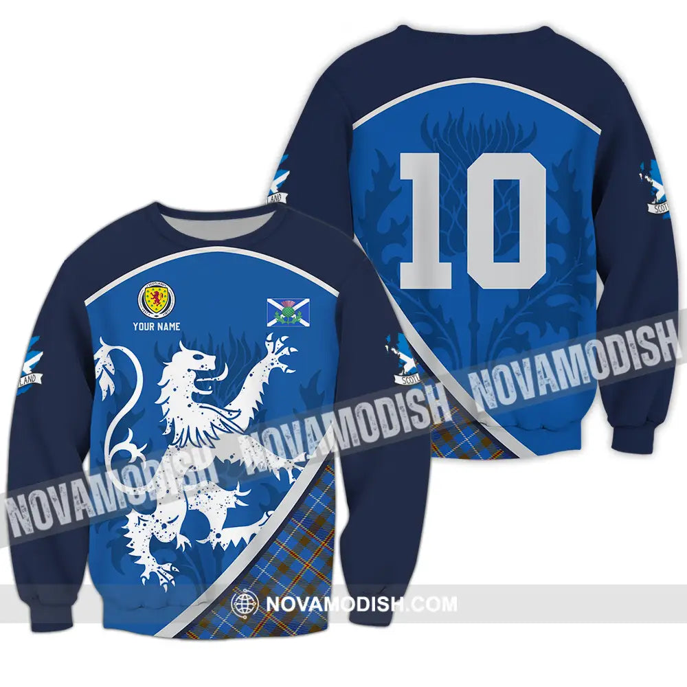 Unisex Shirt - Custom Scottish 3D Shirt Long Sleeve / S T-shirt