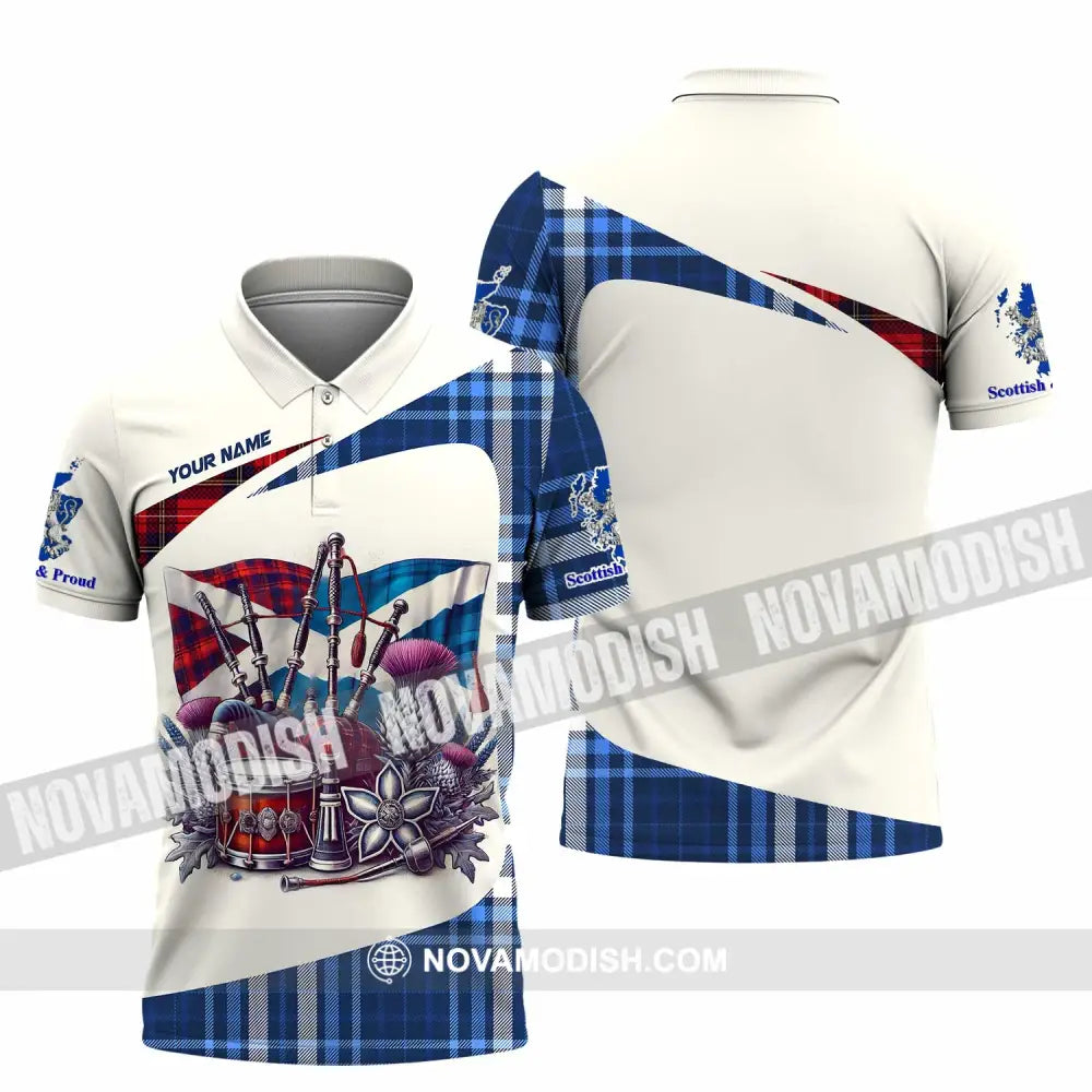 Unisex Shirt - Custom Scottish & Proud Shirt Polo Shirt / S T-shirt