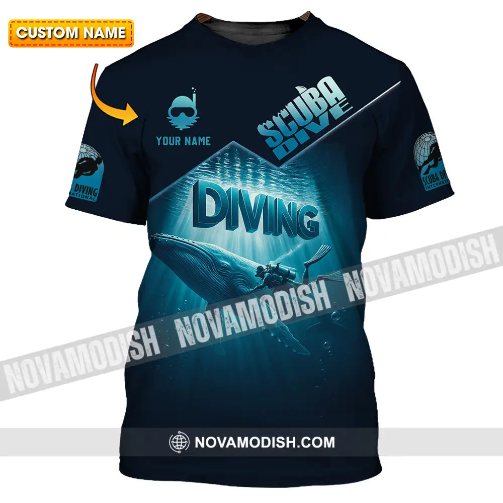 Unisex Shirt - Custom Scuba Diving 3D Shirt T-shirt