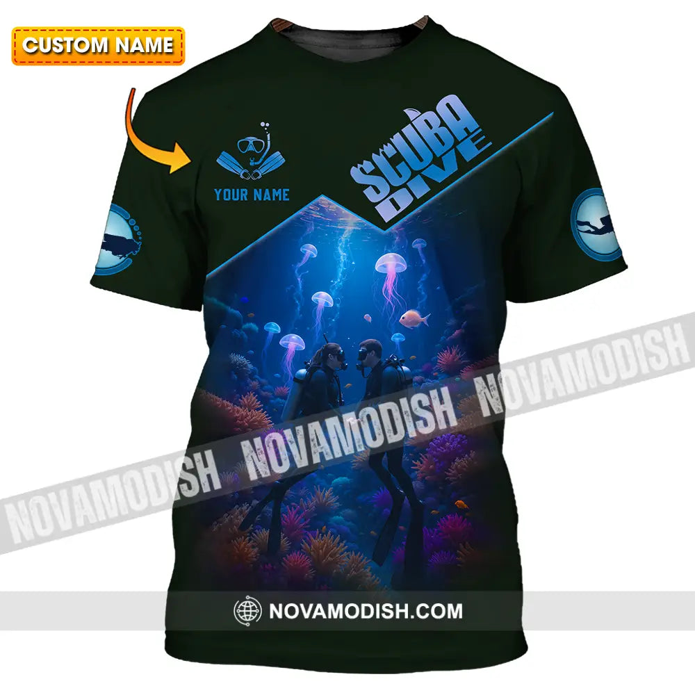 Unisex Shirt - Custom Scuba Diving 3D Shirt T-shirt