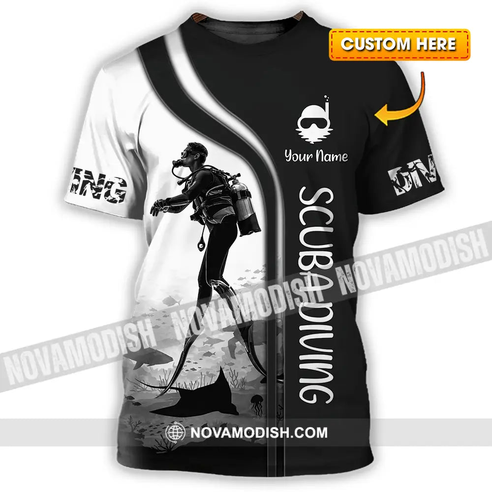 Unisex Shirt - Custom Scuba Diving 3D Shirt T-shirt