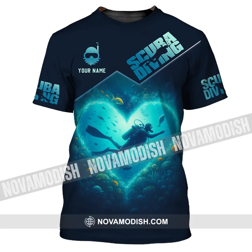 Unisex Shirt - Custom Scuba Diving 3D Shirt T-Shirt / S T-shirt
