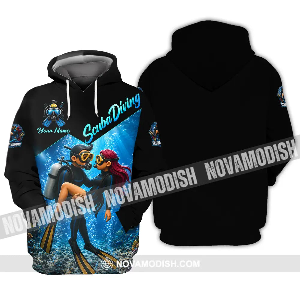 Unisex Shirt - Custom Scuba Diving Shirt - Hoodie / S - T-shirt
