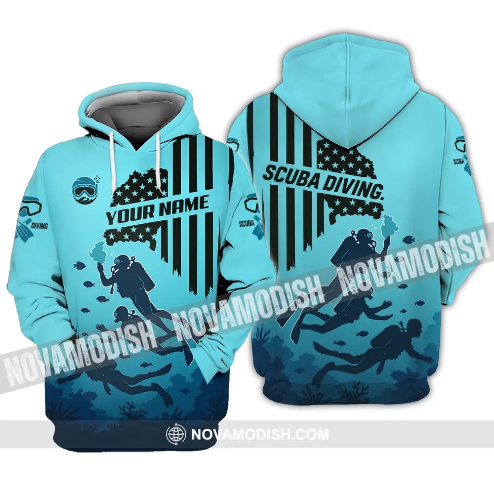 Unisex Shirt - Custom Scuba Diving Shirt Hoodie / S T-shirt