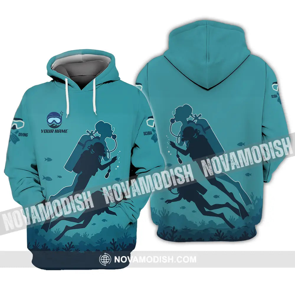 Unisex Shirt - Custom Scuba Diving Shirt Hoodie / S T-shirt