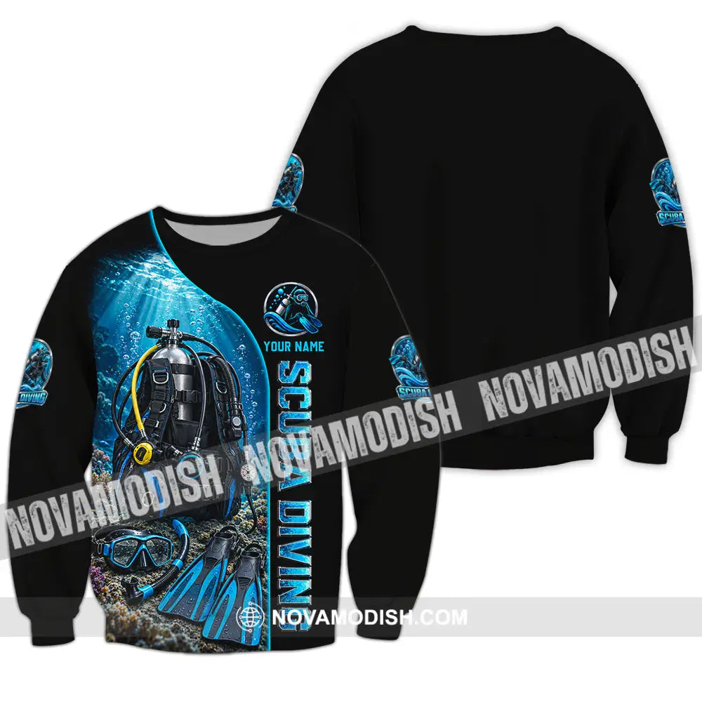 Unisex Shirt - Custom Scuba Diving Shirt - Long Sleeve / S - T-shirt