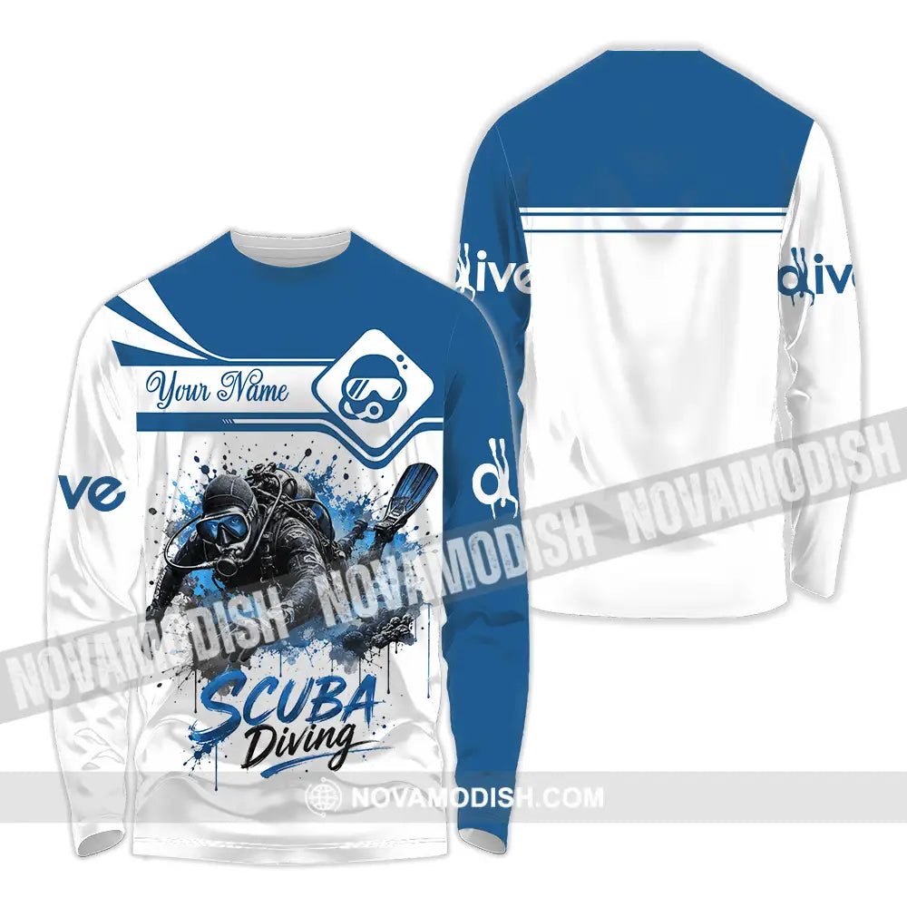 Unisex Shirt - Custom Scuba Diving Shirt - Long Sleeve Shirt / S - T-shirt