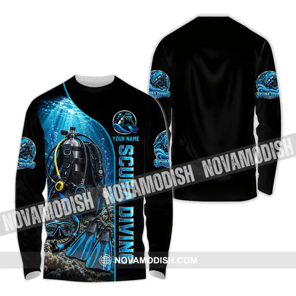 Unisex Shirt - Custom Scuba Diving Shirt - Long Sleeve Shirt / S - T-shirt