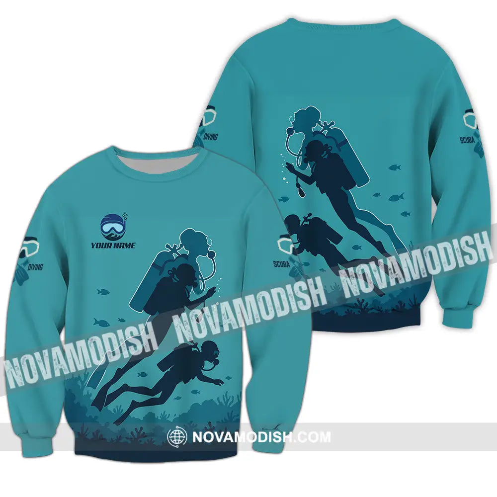 Unisex Shirt - Custom Scuba Diving Shirt Long Sleeve / S T-shirt