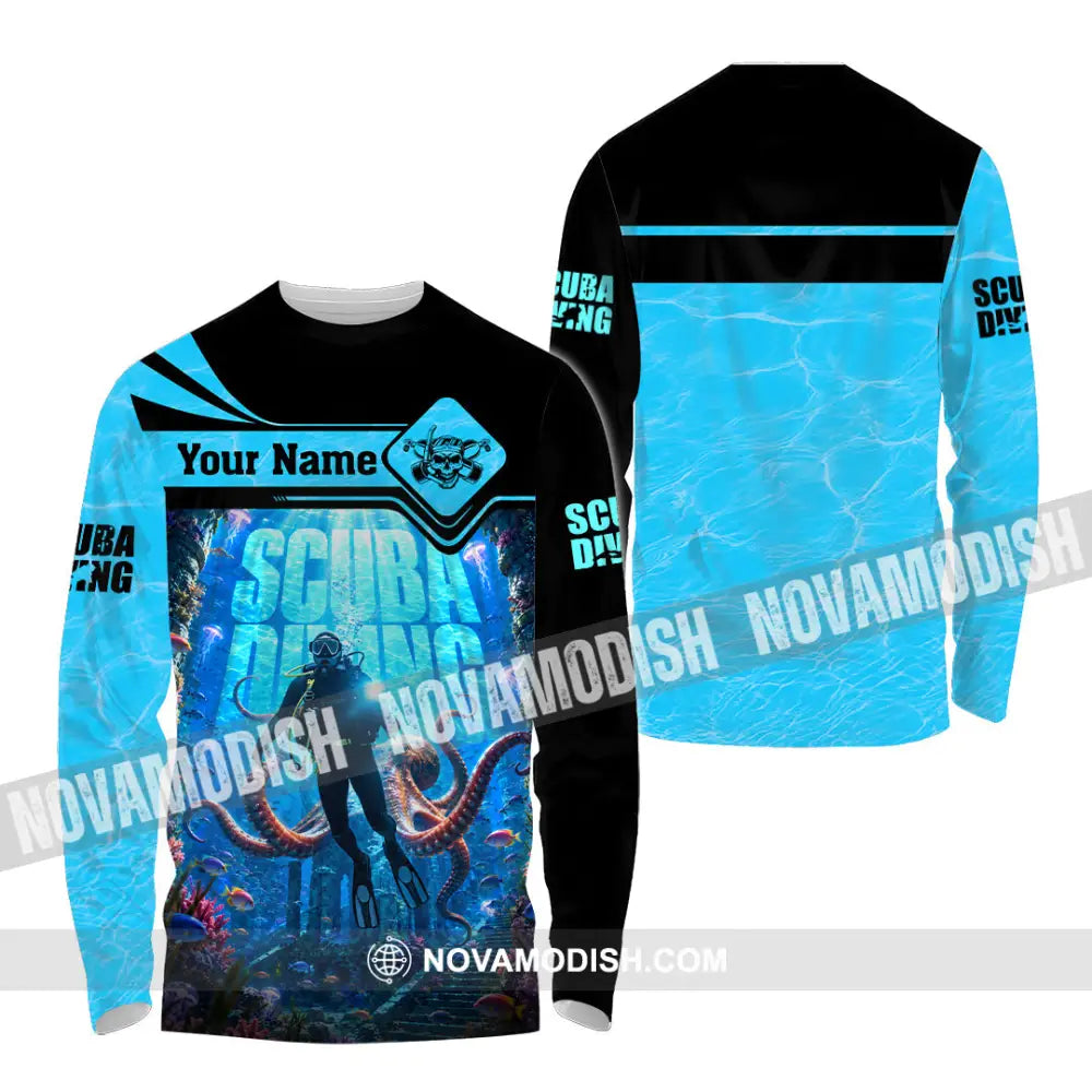 Unisex Shirt - Custom Scuba Diving Shirt - Long Sleeve Shirt / S - T-shirt