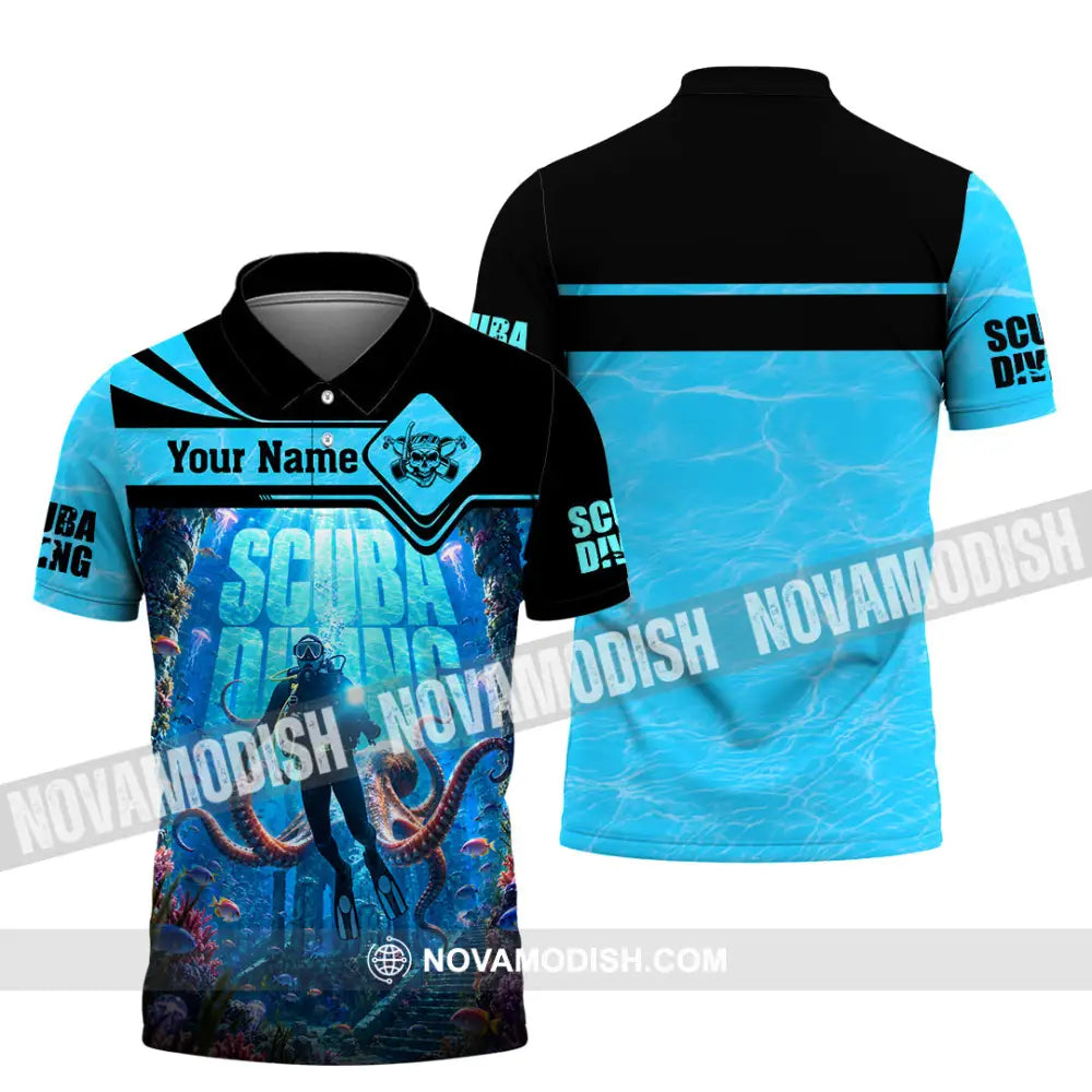 Unisex Shirt - Custom Scuba Diving Shirt - Polo Shirt / S - T-shirt