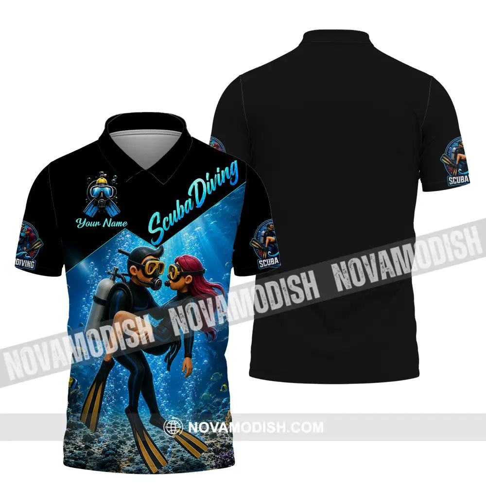 Unisex Shirt - Custom Scuba Diving Shirt - Polo Shirt / S - T-shirt